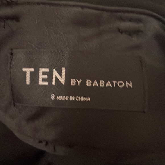 New Aritzia Ten By Babaton Black Supernova Trouser Belted Pants - Picture 7 of 9